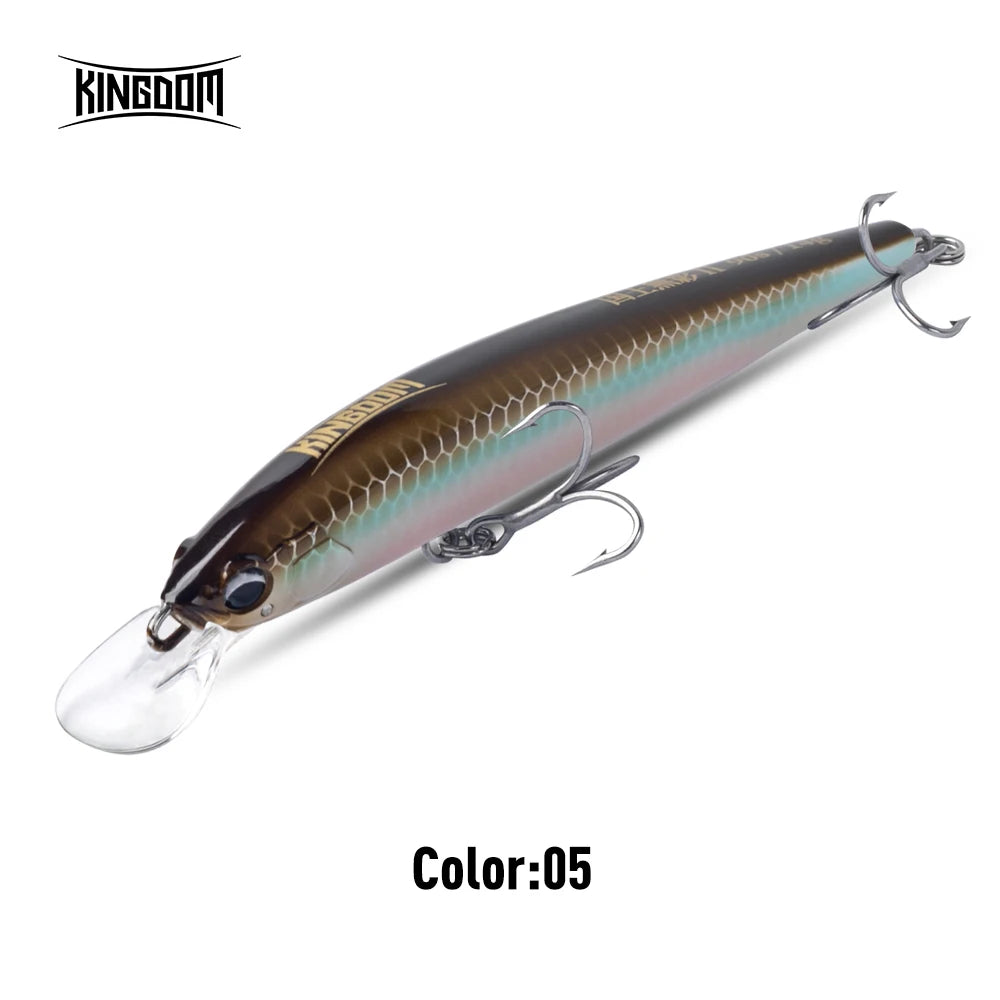 Kingdom Artificial Sinking Minnow Fishing Lure 7.5g 14g 18g 70mm 90mm 110mm Jerkbaits Hard Bait Sea Bass Fishing Tackles ﻿