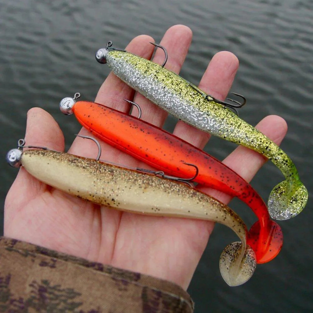 Top Easy Shiner Soft Lures 5cm 7cm 9cm Saltwater Soft Fishing Lure Leurre Shad Worm Jig Swimbait Silicone Bait Zander Wobblers