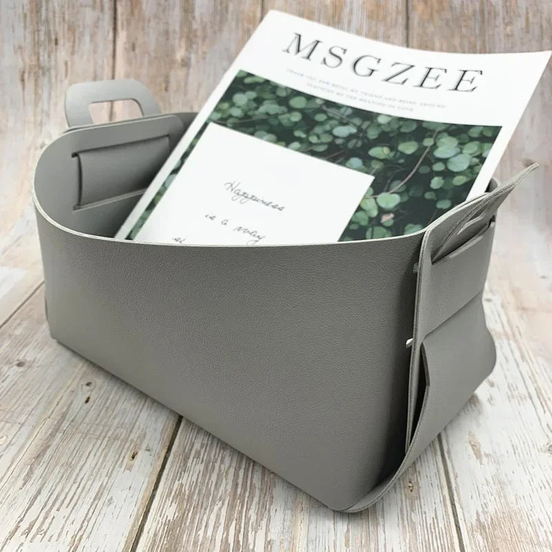 Leather Storage Frame – Kitchen & Bathroom Organizer