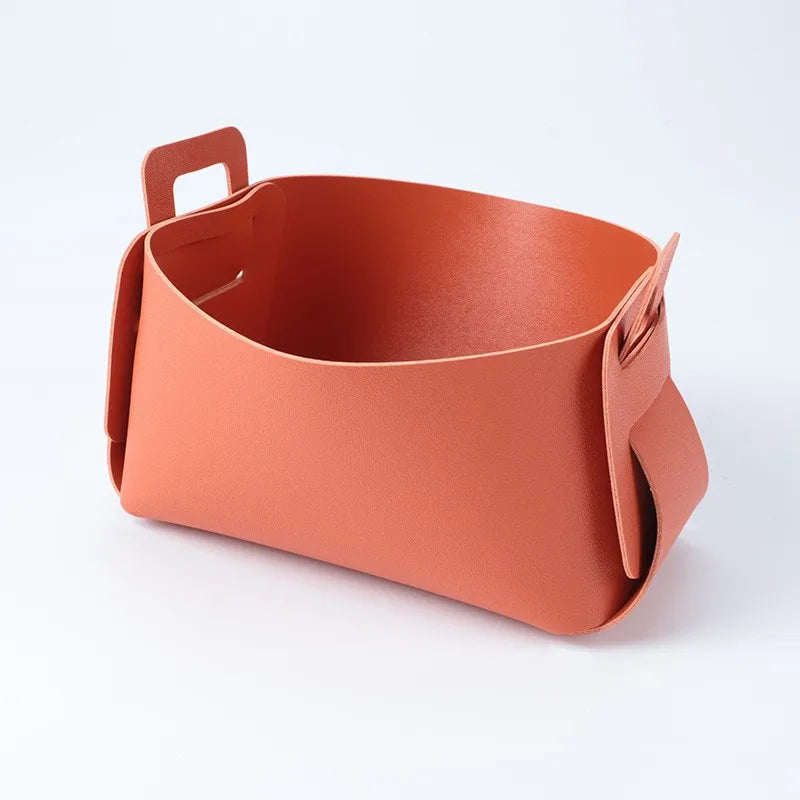 Leather Storage Frame – Kitchen & Bathroom Organizer