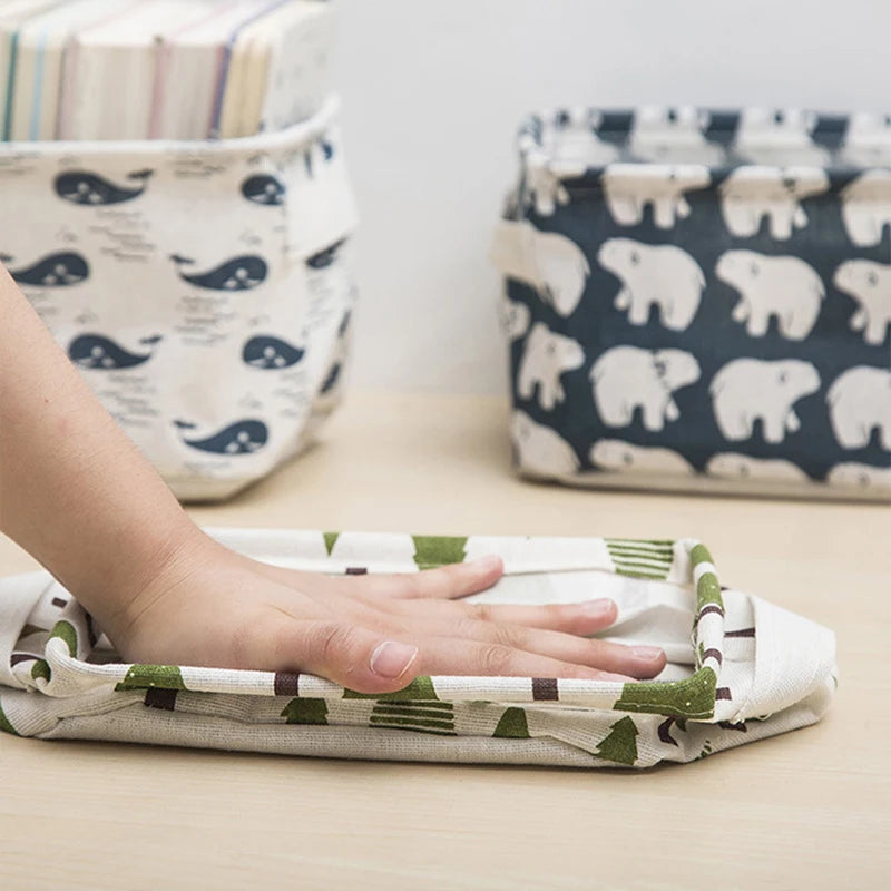 Cotton and Linen Storage Box – Foldable