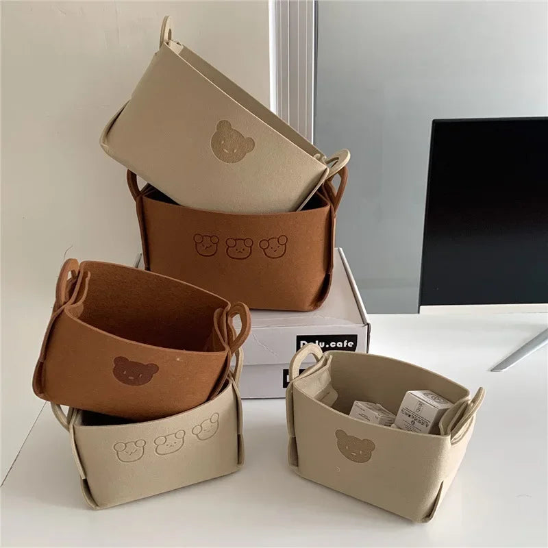 Portable Folding Storage Basket – Home Organizer