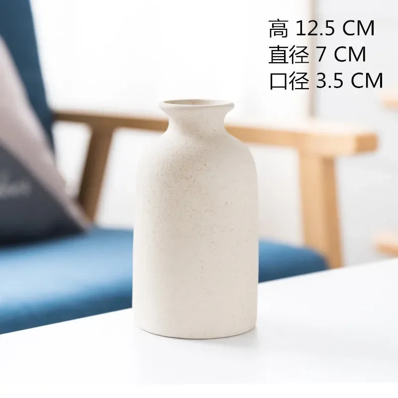 Simple Ceramic Vase – Nordic Style Dining & Living Room Décor for Weddings