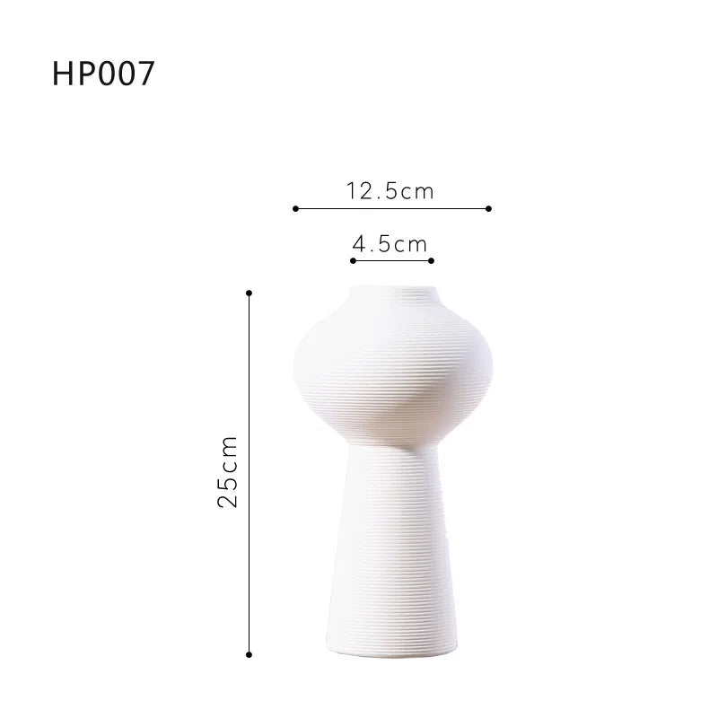 Nordic Ceramic Vase – Elegant Hydroponic Décor for Living Room & Desktop