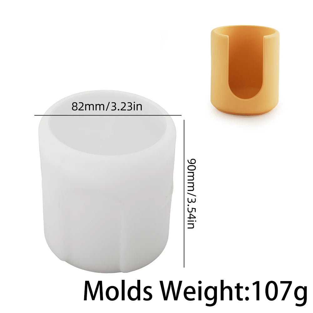 Concrete & Wax Mold – Cylindrical Vase