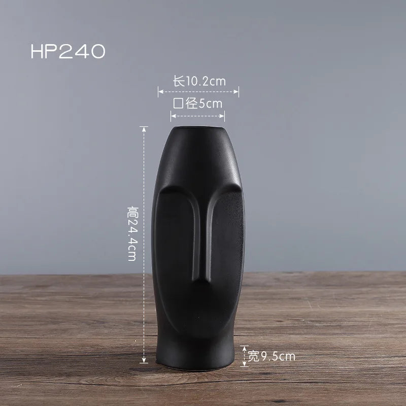 Nordic Ceramic Vase – Elegant Hydroponic Décor for Living Room & Desktop