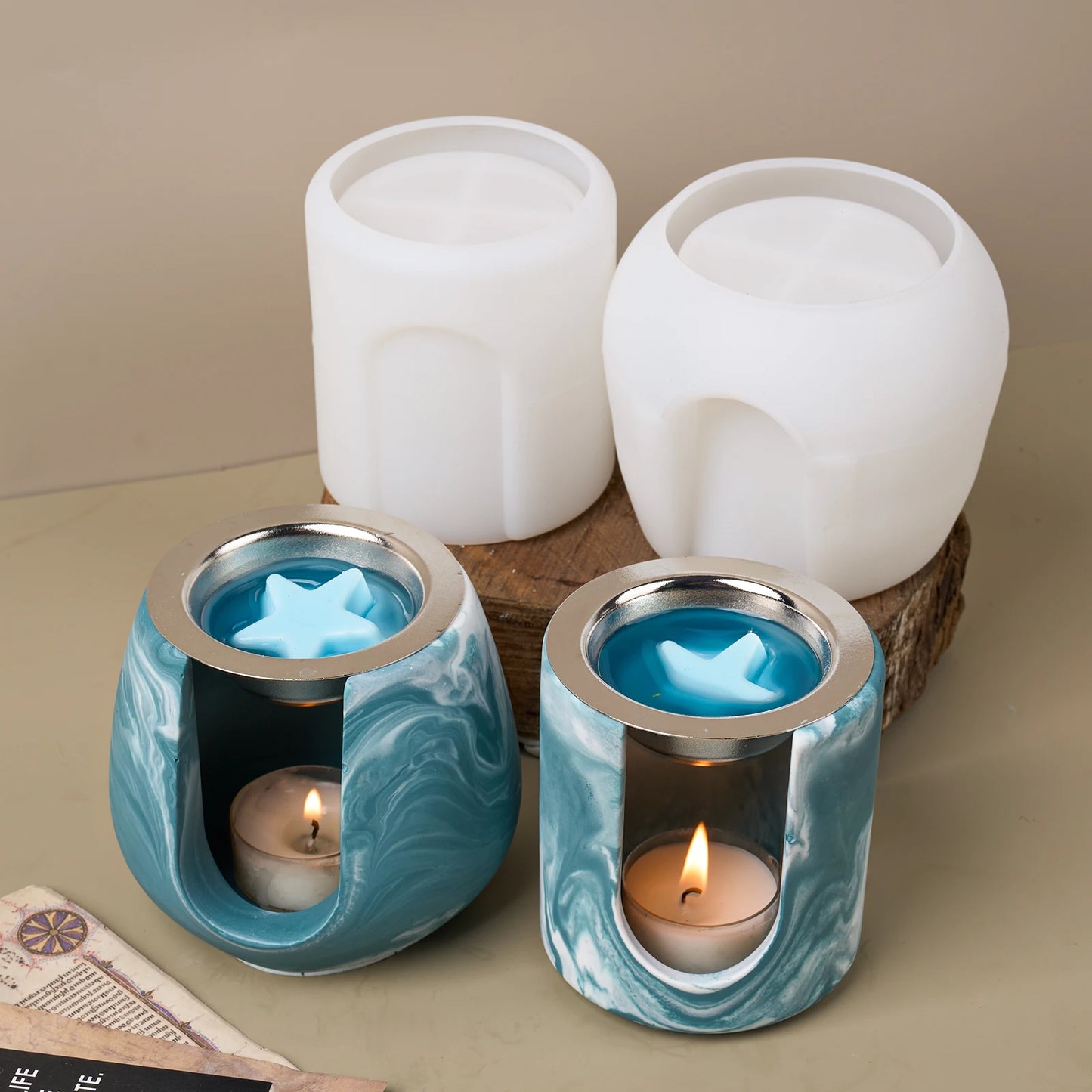 Concrete & Wax Mold – Cylindrical Vase
