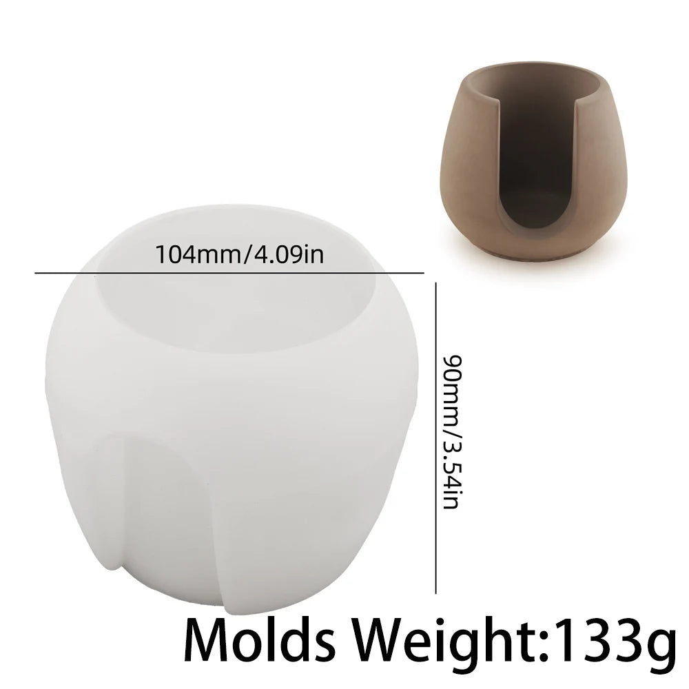 Concrete & Wax Mold – Cylindrical Vase