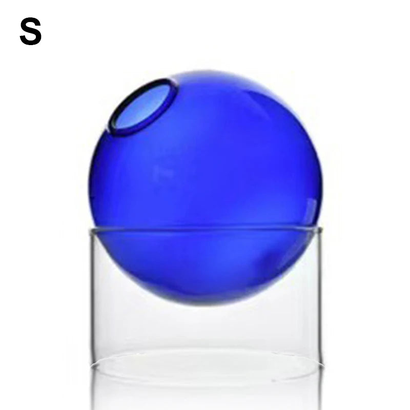 Mini Round Glass Flower Vase