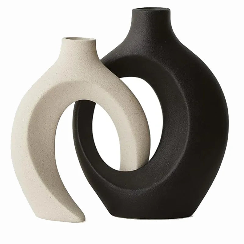 Minimalist Nordic Ceramic Vase Set