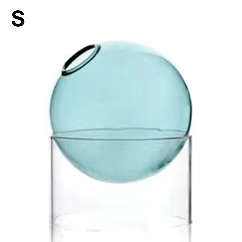 Mini Round Glass Flower Vase