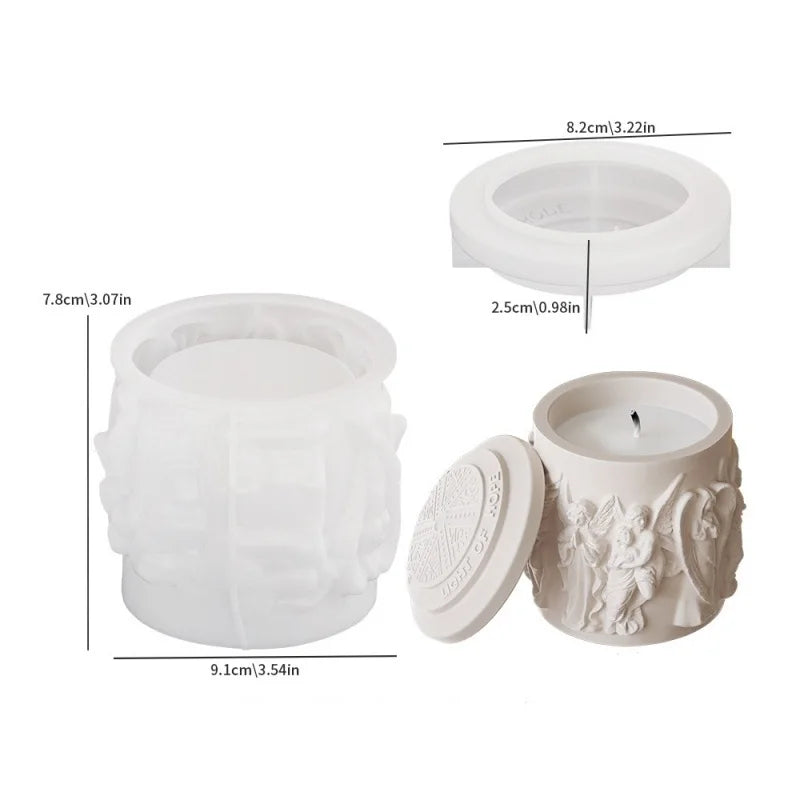 Scandinavian Angel Candle Mold