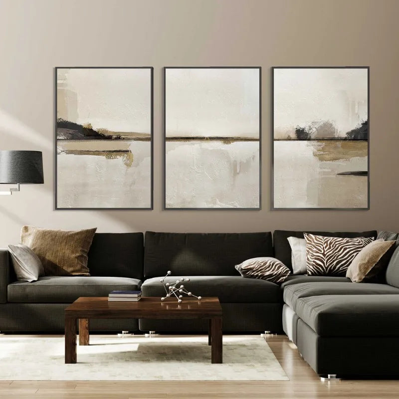 Abstract Minimalist Scandinavian Canvas Art – Modern Nordic Poster for Living Room Décor