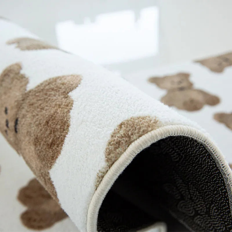 Japanese Style Carpets | Minimalist Living Room & Bedroom Plaid Checkerboard Rug, Large Plush Floor Mat