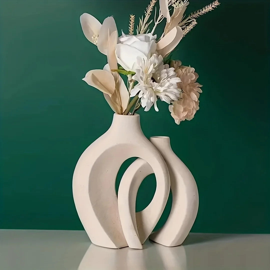Minimalist Nordic Ceramic Vase Set