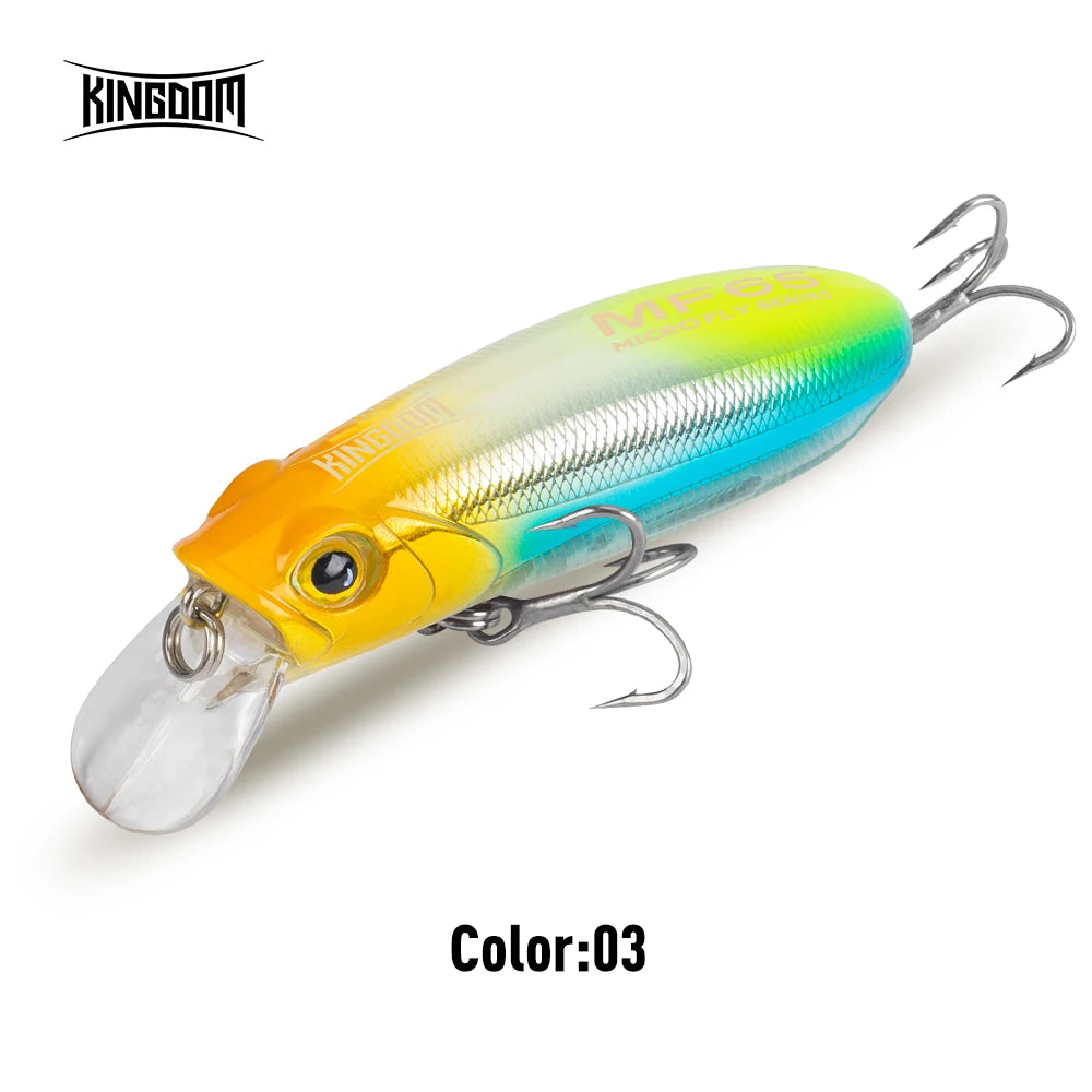 Kingdom Micro Fishing Lure 4.7g 6g 6.2g 9.8g 12.2g Sinking Topwater Twitchbait  Minnow Artificial Hard Bait Long Casting Wobbler
