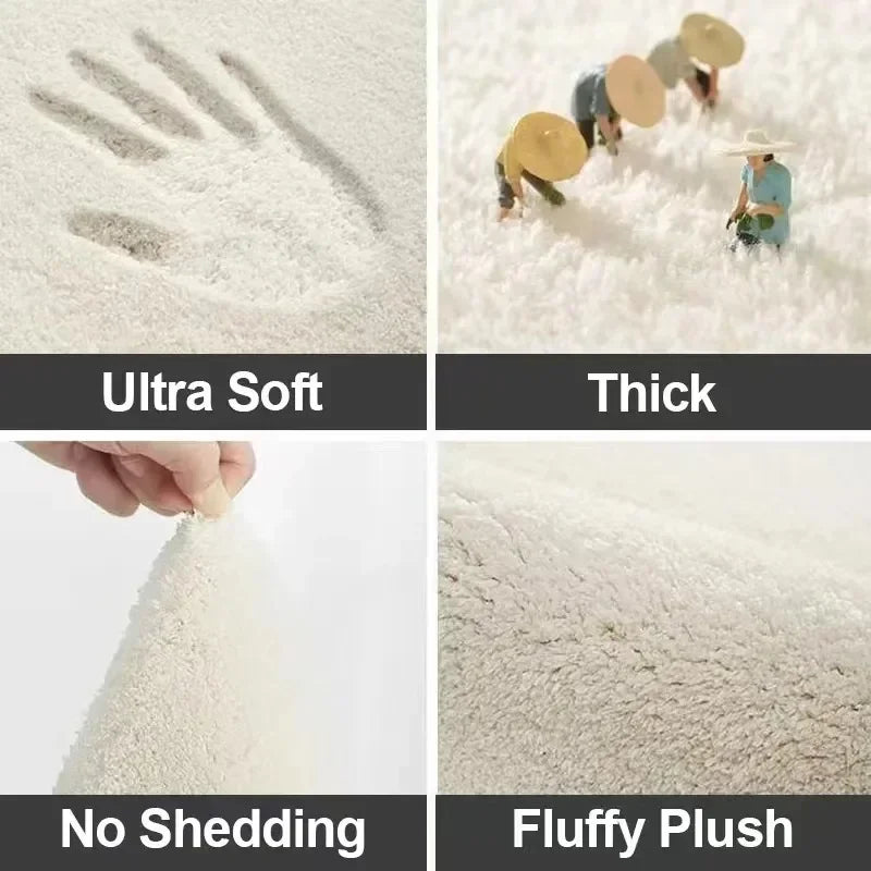 Minimalist Modern Living Room Carpet | Large Area, Non-Slip, Easy-Care, Washable Alfombra
