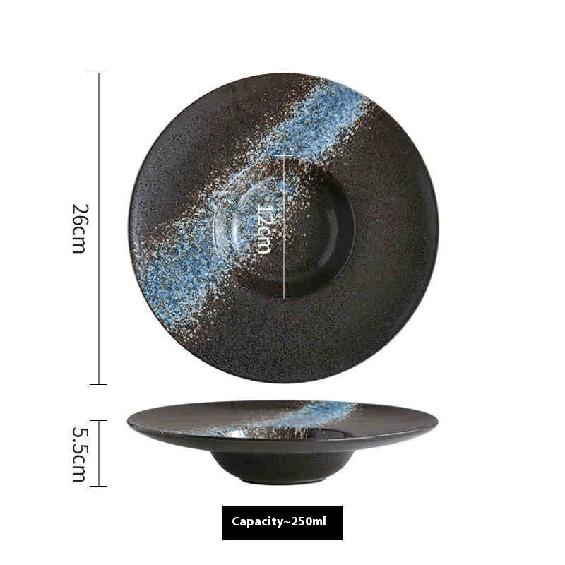 Ceramic Cap Western Salad & Soup Plate | Creative Dining Dish for Elegant Meals