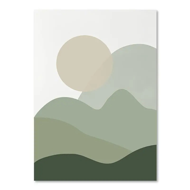 Green Plant Decorative Canvas | Modern Nature-Inspired Wall Art