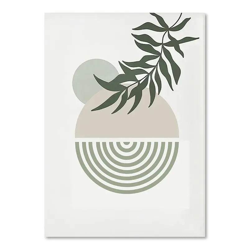 Green Plant Decorative Canvas | Modern Nature-Inspired Wall Art
