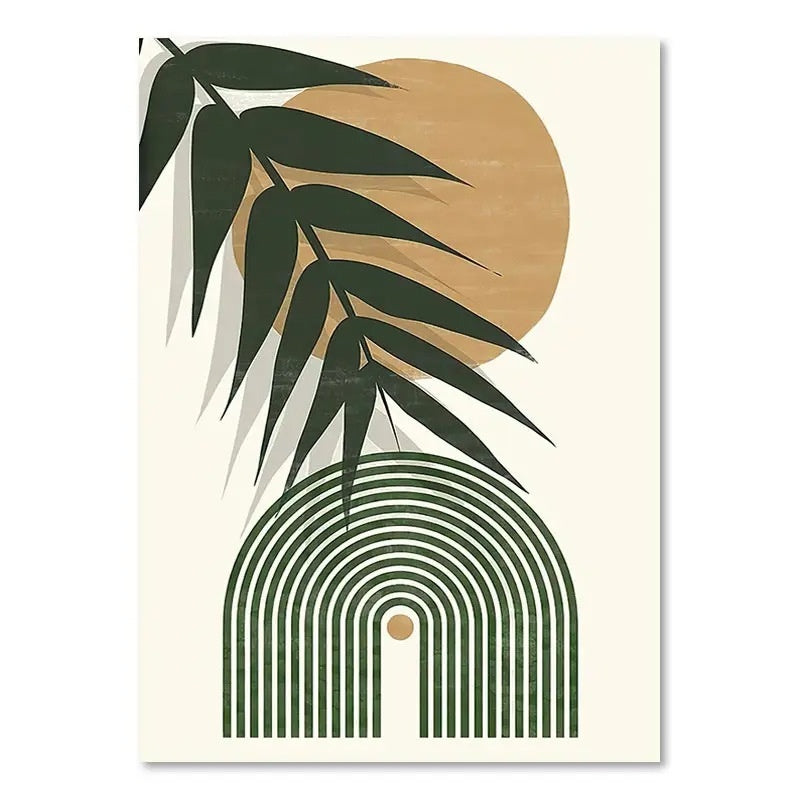 Green Plant Decorative Canvas | Modern Nature-Inspired Wall Art