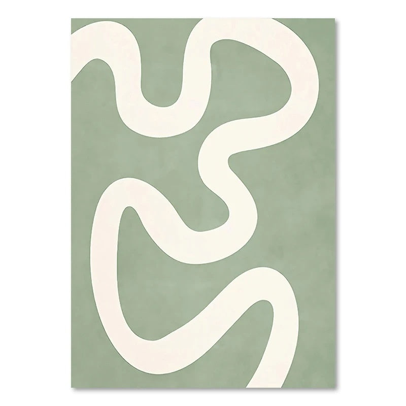 Green Plant Decorative Canvas | Modern Nature-Inspired Wall Art