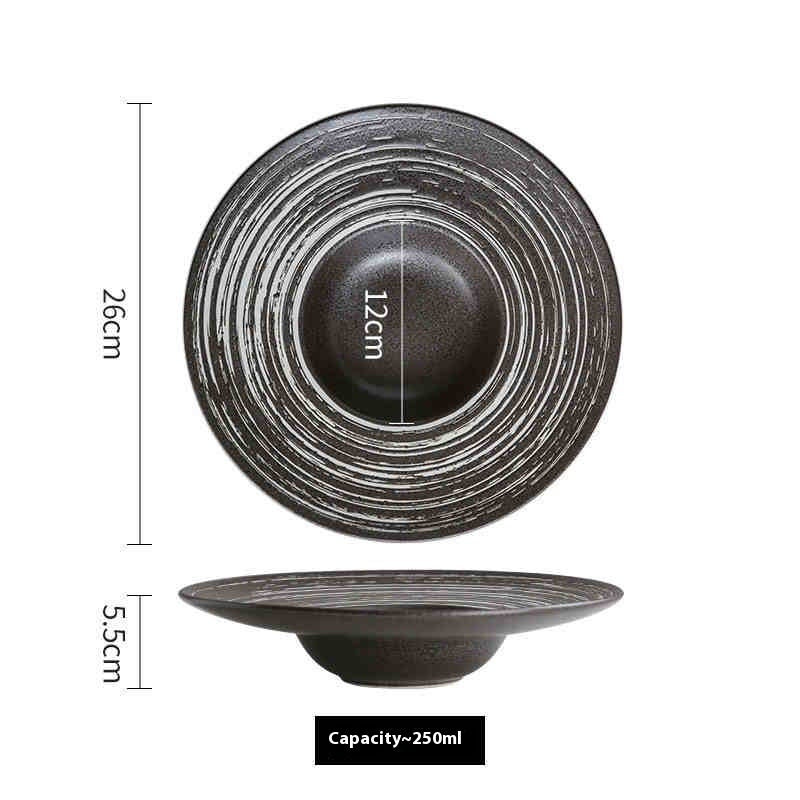 Ceramic Cap Western Salad & Soup Plate | Creative Dining Dish for Elegant Meals