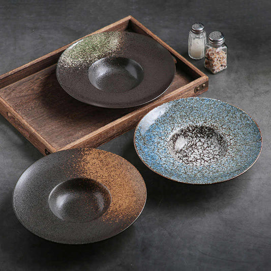 Ceramic Cap Western Salad & Soup Plate | Creative Dining Dish for Elegant Meals